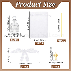 14 шт. стеклянный флакон для ароматерапии духов&nbsp;AJEW-GA0009-42