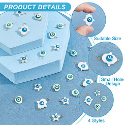 40шт 4 стиля подвески из натуральных пресноводных ракушек&nbsp;SHEL-AR0001-06
