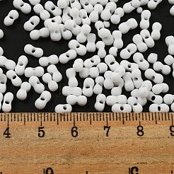 Непрозрачный матовый стеклянный бисер цвета макарон&nbsp;X1-SEED-K009-12B-17