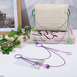 2 шт. цепи-удлинители для сумок из акрила и сплава&nbsp;HJEW-CA00053