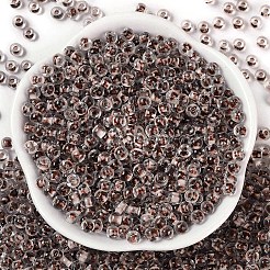 Perles de rocaille en verre de couleurs intérieures transparentes&nbsp;X1-SEED-A032-04S
