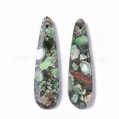 Синтетический регалит / имперская яшма / подвески из яшмы с морскими осадками G-S366-006C