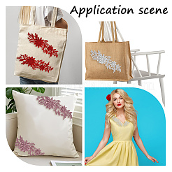 4 пара 4-х цветных полиэстеровых вышитых пайеток для костюмов&nbsp;FIND-CY0001-24