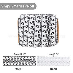 Жаккардовая нейлоновая эластичная лента в этническом стиле OCOR-AR0001-42