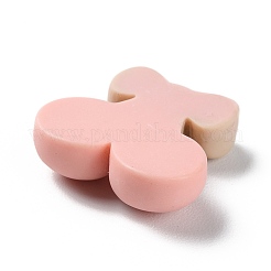 Cerise en résine opaque de dessin animé avec cabochons bowknot&nbsp;RESI-Q218-01F