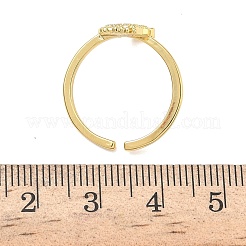 Кольца-манжеты с кубическим цирконием из нержавеющей стали 304 для женщин&nbsp;RJEW-Z122-02G-01