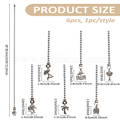 6 шт. подвески из сплава для потолочного вентилятора&nbsp;HJEW-LP00019