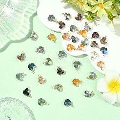 45шт 9 цвета стеклянные подвески&nbsp;PALLOY-YW00136