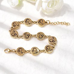 12 bracelet à maillons en acier inoxydable 304 Constellations&nbsp;BJEW-I239-01G-12