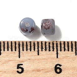 Цилиндрические бусины ручной работы в технике лэмпворк GLAA-D305-01D