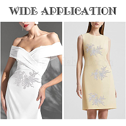 3d цветок полиэстер кружево компьютеризированная вышивка орнамент аксессуары&nbsp;DIY-BC0009-35