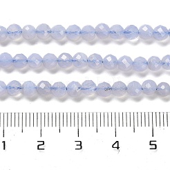 Натуральный голубой кружевной агат бисер нитей G-Z074-A01-02