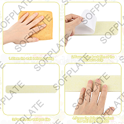 Самоклеящиеся фетровые стикеры для блокнотов&nbsp;AJEW-WH20070-083K