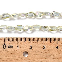 Стеклянные бусины с гальваническим покрытием &nbsp;EGLA-P064-01B-FR01