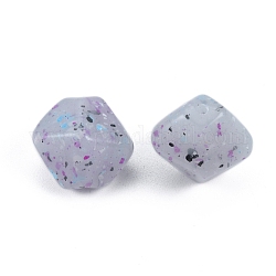 Marbled Stone Style Opaque Acrylic Beads, Nuggets, Thistle, 18~19x16.5~17x15.5~16mm, Hole: 1.8mm