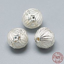 925 perline in argento sterling, tondo, argento, 11mm, Foro: 1.5 mm