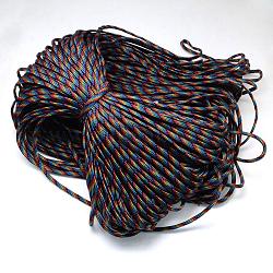 7 núcleo interior cuerdas de poliéster y spandex, para hacer pulseras de cuerda, colorido, 4mm, alrededor de 109.36 yarda (100 m) / paquete, 420~500g / bundle