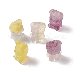 Natürlichen Fluorit Perlen, Mädchen, 17.5~18x12.5~13x11.5~12 mm, Bohrung: 2 mm