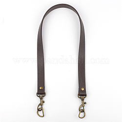 Cinturino in similpelle, con chiusure girevoli e anelli a D, per accessori per la sostituzione della borsa, marrone noce di cocco, 65x1.82x0.38cm