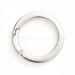 304 Federringringe aus Edelstahl, o Ringe, Edelstahl Farbe, 30x3.5 mm, Innendurchmesser: 22 mm