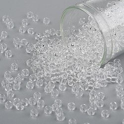 Toho perline rotonde, perline giapponesi, (1) cristallino, 8/0, 3mm, Foro: 1 mm, circa 1111pcs/50g