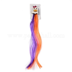 Sombrero de halloween, horquilla de peluca decorativa fantasma, decoraciones para el cabello de fiesta, colorido, 445mm