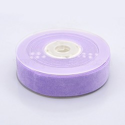 Cinta de terciopelo de poliéster para embalaje de regalo y decoración de festival, lila, 1 pulgada (26 mm), aproximamente 25yards / rodillo (22.86 m / rollo)