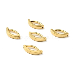 316 кольцо для живота из нержавеющей стали, изогнутое кольцо для пупка, украшения для пирсинга для мужчин и женщин, золотые, 16x3x8.5 мм, штифты : 1.6 мм
