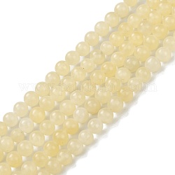 Topazio naturale perle di giada fili, tondo, 4.5mm, Foro: 1 mm, circa 92pcs/filo, 15.35'' (39 cm)