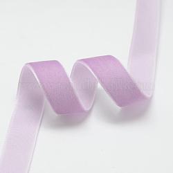 1-1/2 дюймовая бархатная лента с одним лицом, средне фиолетовый, 1-1/2 дюйм (38.1 мм), около 25 ярдов / рулон (22.86 м / рулон)