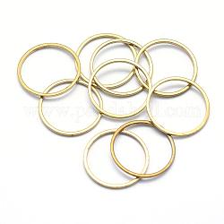 Anelli collegamenti in ottone, anello,  piombo & cadmio & nichel libero, grezzo (non placcato), 18x1mm, diametro interno: 16mm