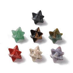 Pierres gemmes naturelles, sans trou, sculpté, Merkaba Star, 13x13.5mm