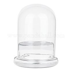 Couvercle de dôme en verre, vitrine décorative, cloche cloche terrarium, clair, 150x200mm