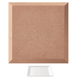 MDFウッドボード  セラミック粘土乾燥ボード  セラミック作成ツール  正方形  淡い茶色  19.9x19.9x1.5cm