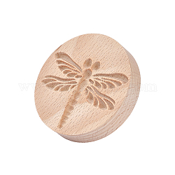 Chgcraft tampon d'argile en bois motif libellule pour bricolage création outil en argile outil de poterie en argile