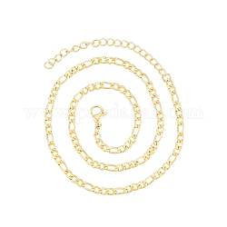 Collana da uomo con 201 catena figaro in acciaio inossidabile, oro, 13.39 pollice (34 cm), larghezza: 3 mm