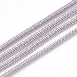 Двухцветный эластичный шнур, с нейлоновым снаружи и резины внутри, розовые, 2 мм, около 100 ярд / пачка (300 фута / пачка)
