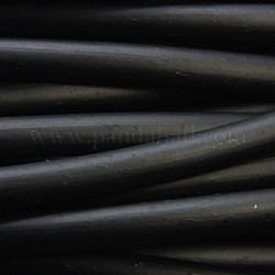 Synthetic Rubber Cord, Hollow, Black, Size: about 5mm thick, hole: 2mm, 45m/kg.