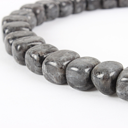 Natural Gemstone Labradorite Cuboid Bead Strands, 13~15x8~10x8~10mm, Hole: 1mm, about 34~39pcs/strand, 15.35inch