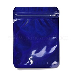 Пластиковая упаковка пакеты с застежкой-молнией Иньян, верхние пакеты с самозапечатыванием, прямоугольные, темно-синий, 11.8x8.9x0.02 см, односторонняя толщина: 2.5 мил (0.065 мм)