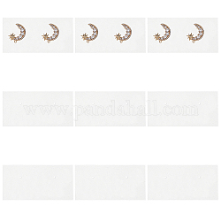 Акриловые серьги, прямоугольные, прозрачные, 1-1/8x2-3/8x1/8 дюйм (3x6x0.35 см), отверстие : 1.5 мм, 10 шт / комплект
