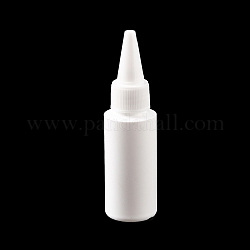 30 ml Flaschen Kunststoff-Kleber, Flaschenverschluss nicht enthalten, weiß, 7.6x2.9 cm, Kapazität: 30 ml