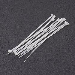 Las ataduras de cables de nylon, abrazaderas, corbatas, blanco, aproximamente 120 mm de largo, 3 mm de espesor, 1000 hebras / bolsa