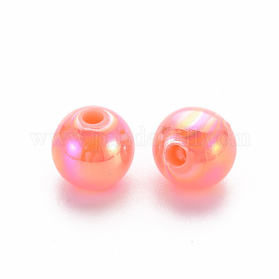 Непрозрачные акриловые бусины MACR-S370-D8mm-SS2109-1