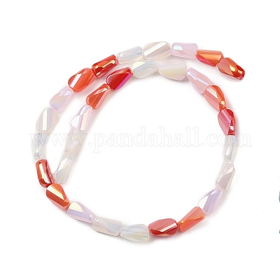 Стеклянные бусины с гальваническим покрытием  EGLA-P065-01A-08-1