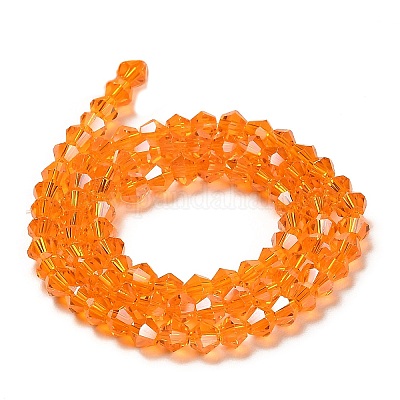 Прозрачные стеклянные бусины гальваническим пряди EGLA-A039-T6mm-B23-1