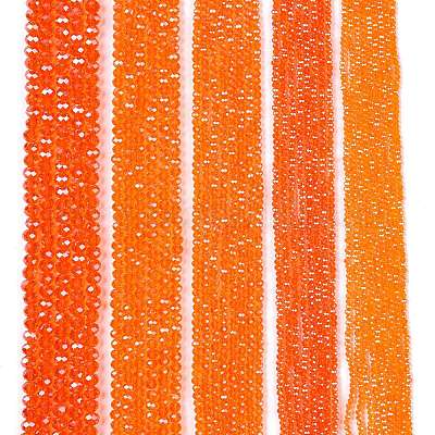 Стеклянные бусины с гальваническим покрытием  EGLA-A044-T6mm-A25-1