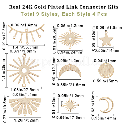 36 шт. KK-BBC0009-73G-1