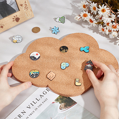 Настенная брошь «Облако» AJEW-WH0433-01H-1