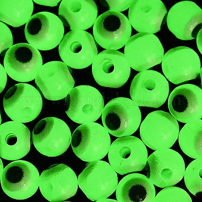 Светящиеся и печатные непрозрачные акриловые бусины LACR-G050-01A-1